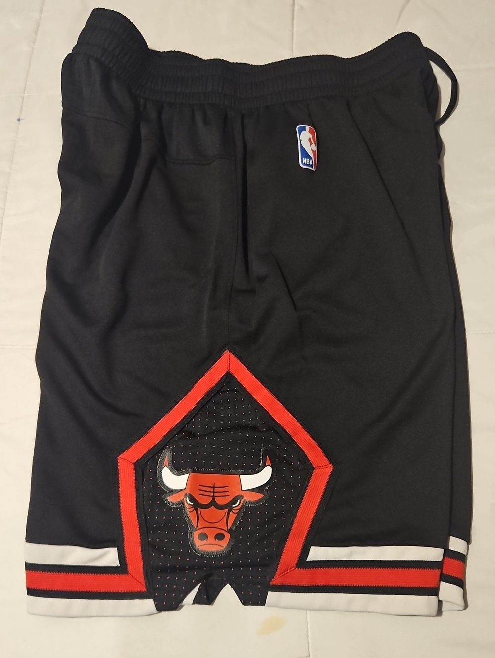 adidas Black & Red Chicago Bulls Men's Basketball Shorts